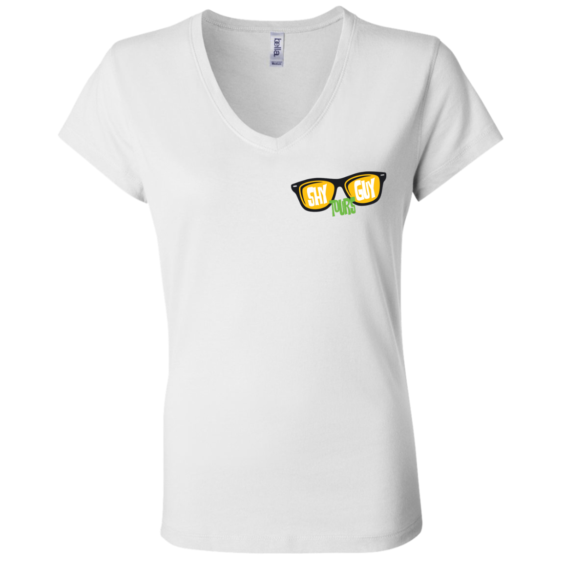 Shy Guy Tours Ladies' V-Neck T-Shirt