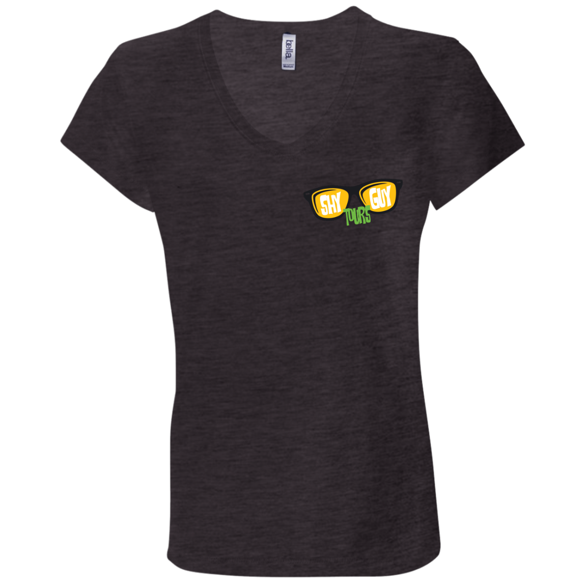 Shy Guy Tours Ladies' V-Neck T-Shirt