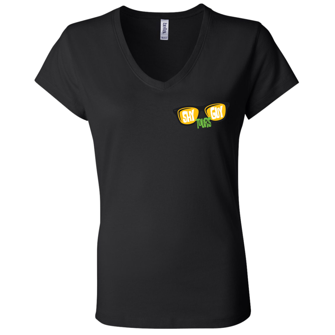 Shy Guy Tours Ladies' V-Neck T-Shirt