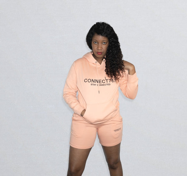 Organic Salmon Hoodie Only (One Piece of Jogger Set)