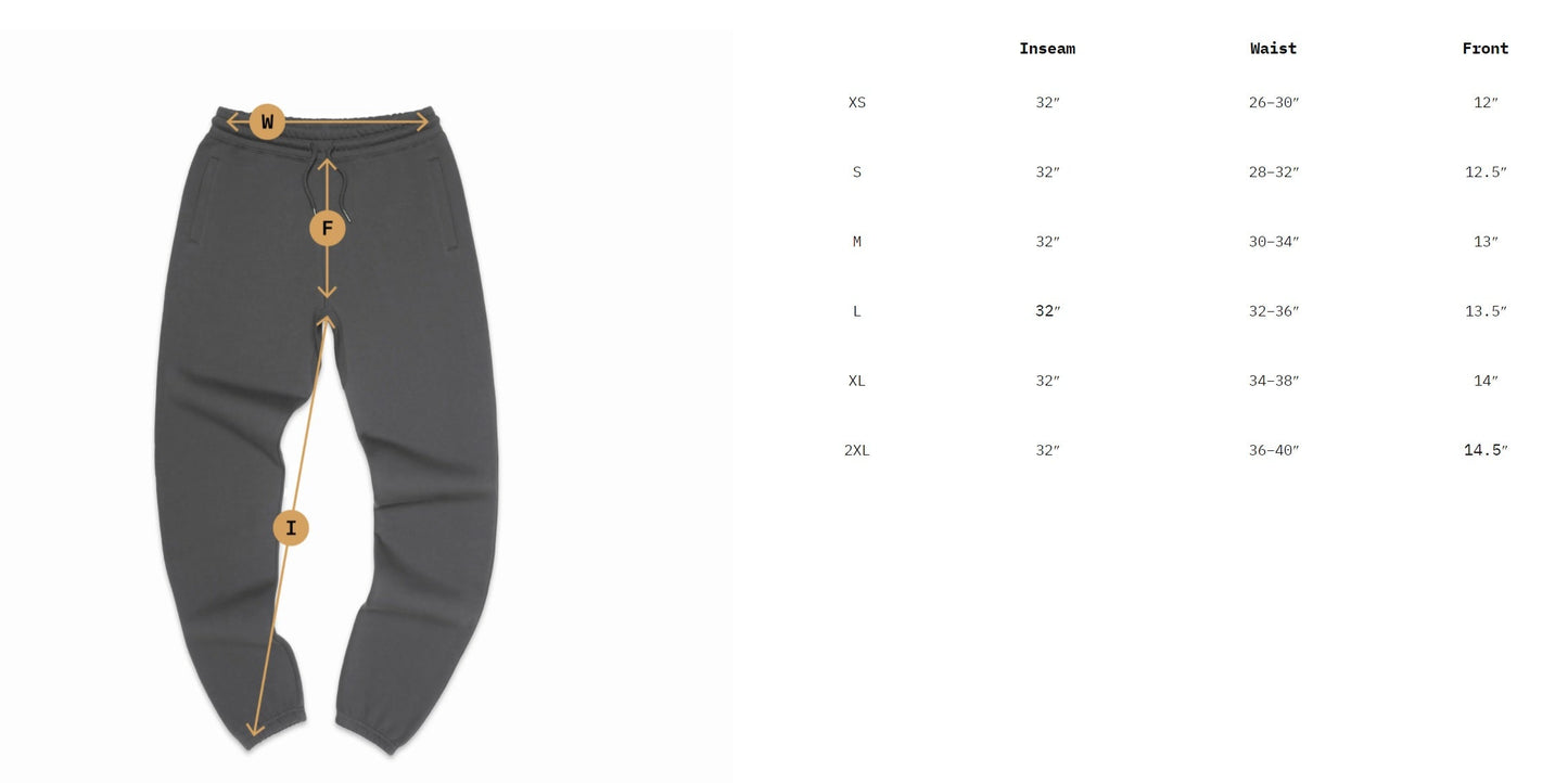Black Organic Jogger Pant Only (One Part of the Jogger Set)